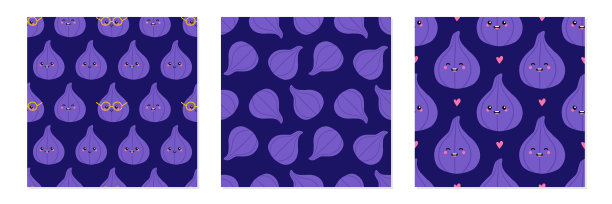 设置无花果果实和性状无缝模式图片下载