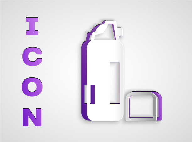 剪纸剃须胶泡沫图标隔离在灰色图片下载