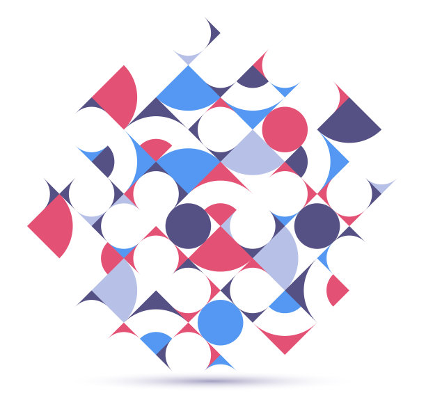 抽象的几何背景隔离在白色图片下载