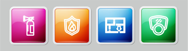 设置线路灭火器保护罩图片下载