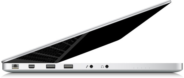 笔记本电脑空白屏幕模型侧视图的一半图片下载