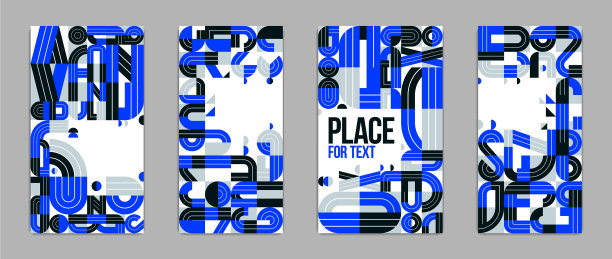 广告几何封面和小册子图片下载