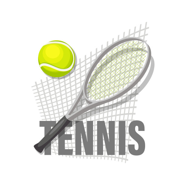 网球网球拍夏季运动会运动会徽图片下载