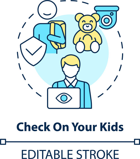 检查你孩子的概念图标图片下载