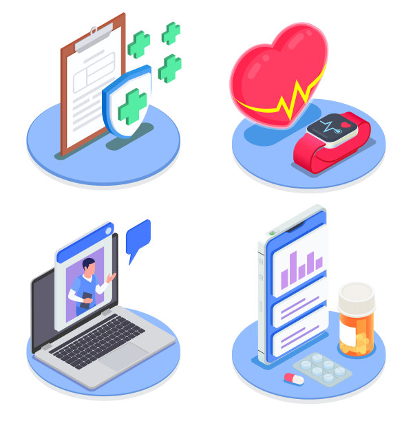 老年人保健等距图片下载