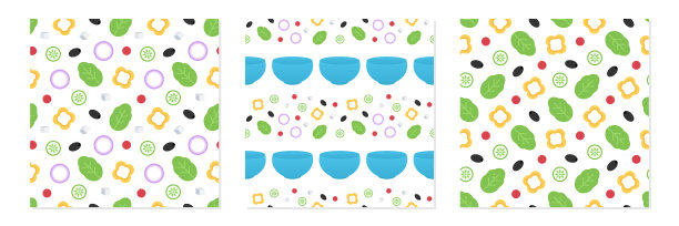 设置蔬菜混合和沙拉的模式图片下载