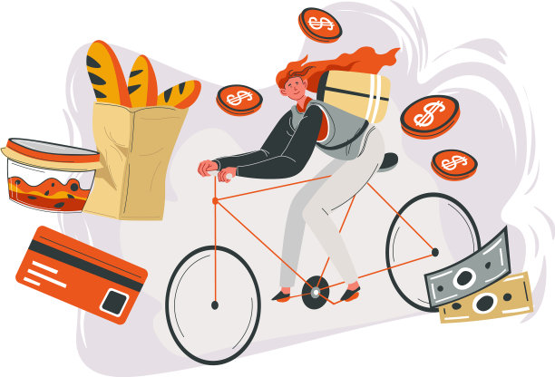 点餐和外卖法棍和沙拉图片下载