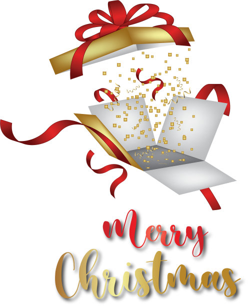 圣诞晚会上拆礼物图片下载