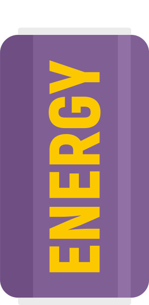 能量饮料图标扁平孤立图片下载