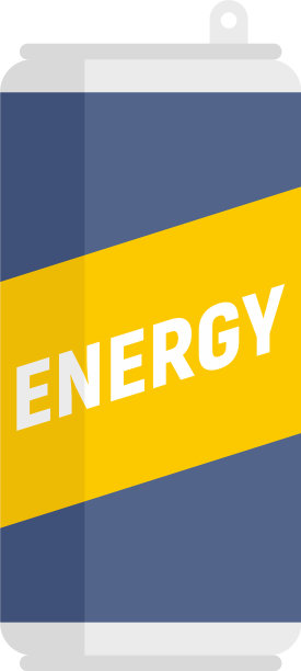 运动能量饮料图标扁平孤立图片下载