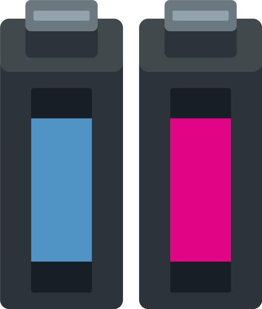 媒体墨盒图标平面隔离图片下载