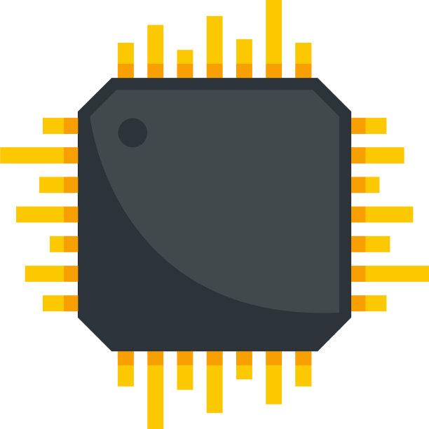 智能手机处理器图标扁平隔离图片下载