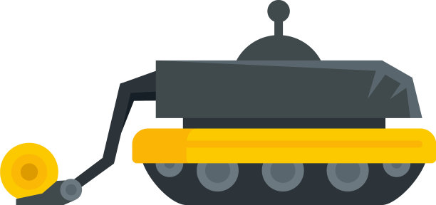 智能农业机器人图标平隔离图片下载