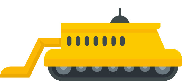 智能农场机械图标平孤立图片下载