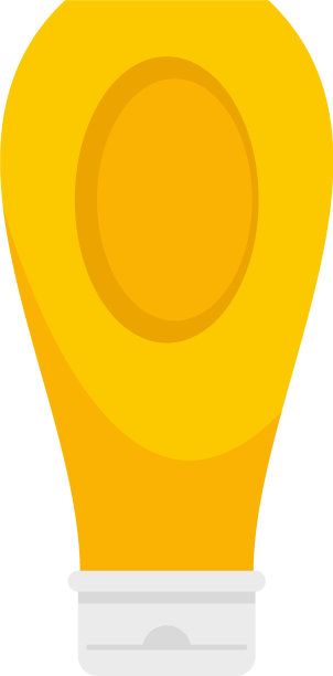 调味品芥末瓶图标平孤立图片下载