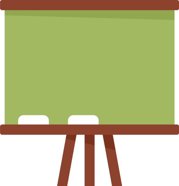 学校董事会图标扁平孤立图片下载