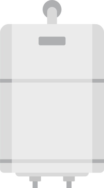 中央锅炉图标平隔离图片下载