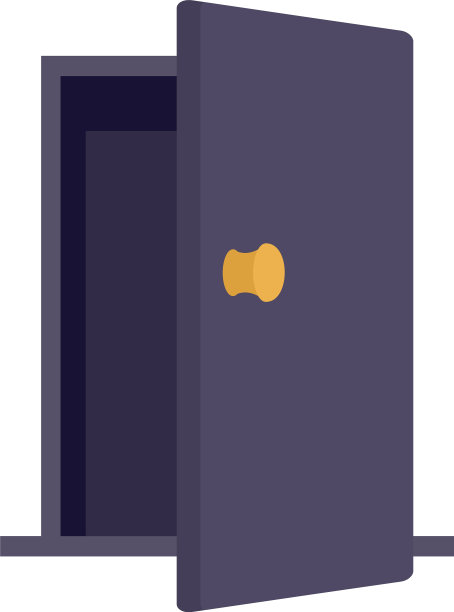 房屋入口图标平坦孤立图片下载