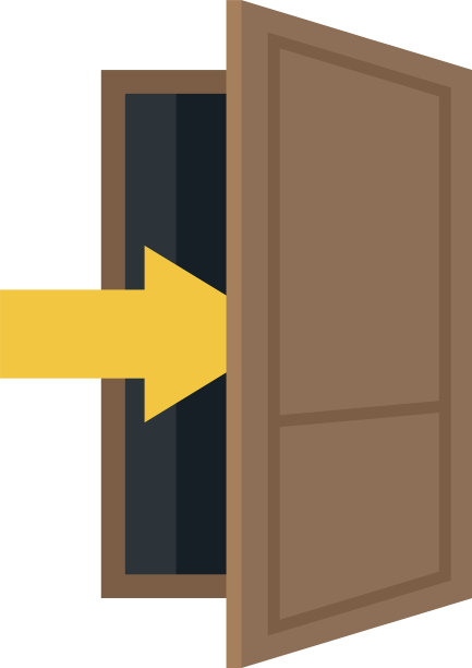 客厅入口图标扁平孤立图片下载