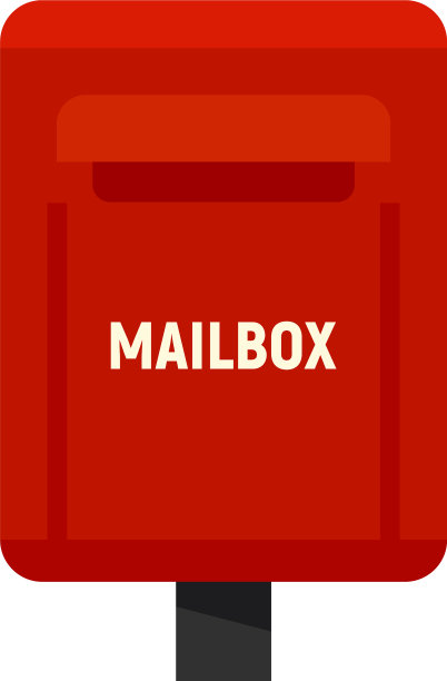 通信邮箱图标扁平孤立图片下载
