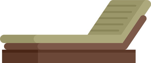 软椅户外图标平孤立图片下载