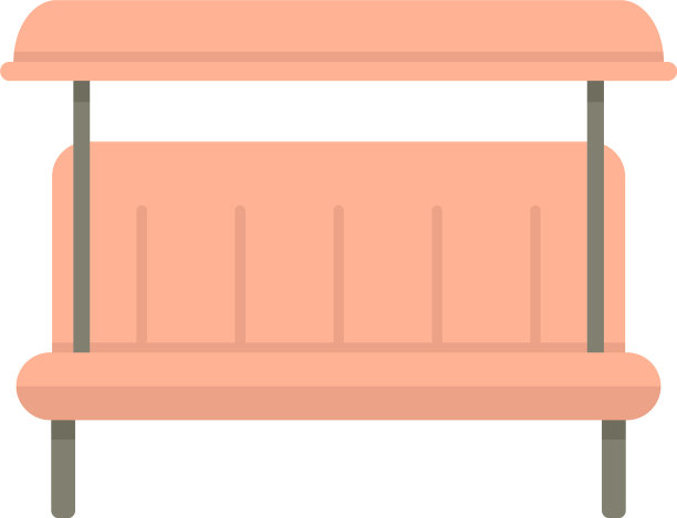 软摇椅图标平孤立图片下载