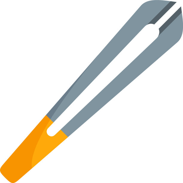 眼晶状体钳图标平隔离图片下载