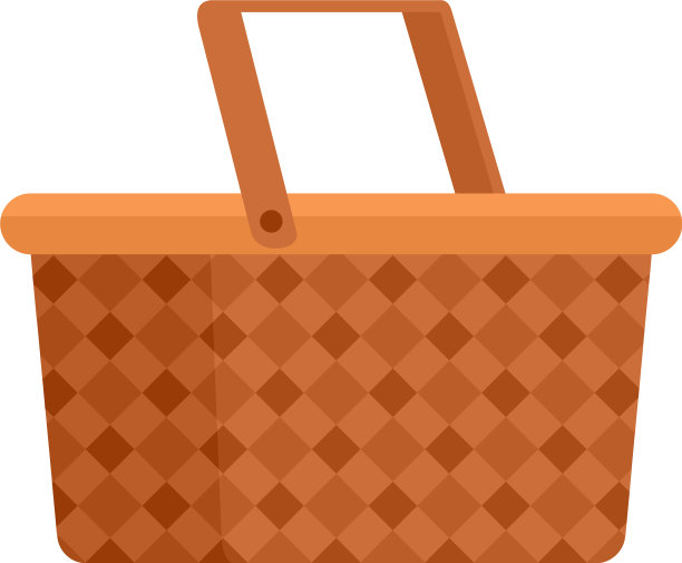 野营篮图标平孤立图片下载