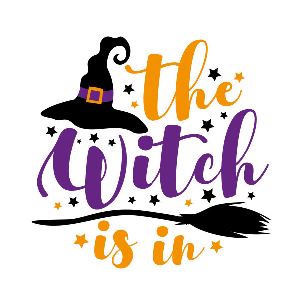 巫婆是万圣节的一个有趣的说法图片下载