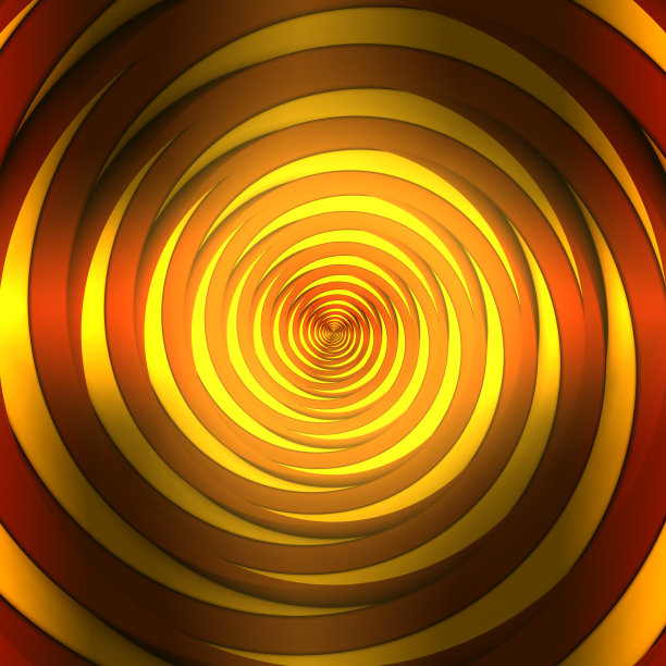 由黄色和红色圆圈组成的旋风图片下载