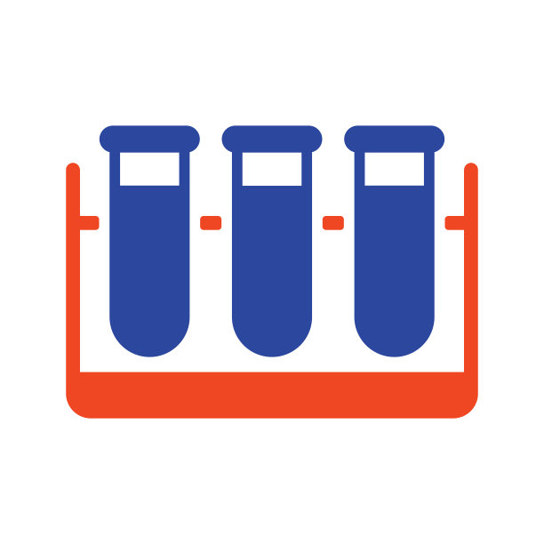 试管矢量字形图标。医学信号图片下载