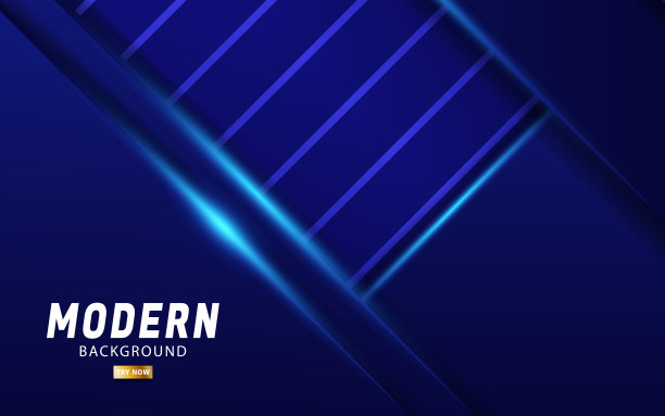 奢华现代抽象未来蓝色矢量背景横幅设计。重叠层与纸张效果。条纹纹理背景上的现实灯光效果。矢量插图。图片下载