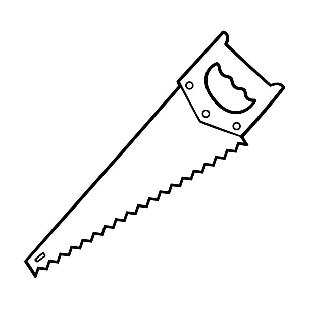 儿童涂色本，电锯图片下载