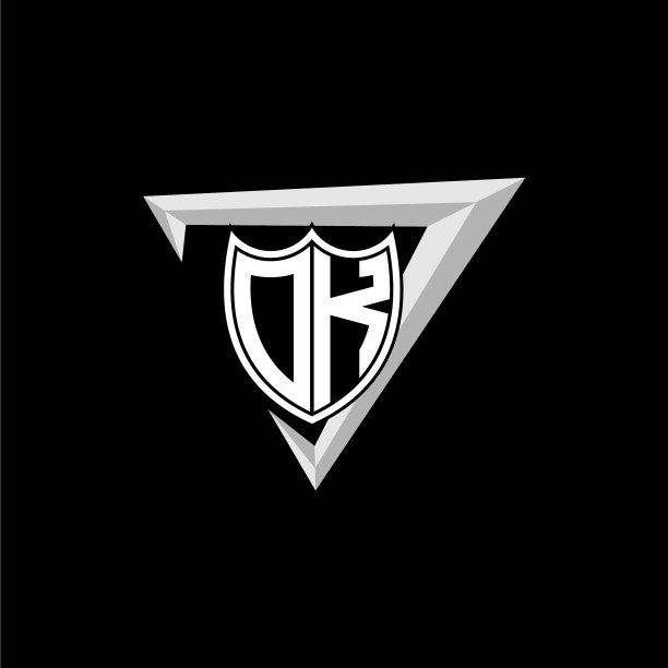 首字母o k护盾形状为三角形图片下载