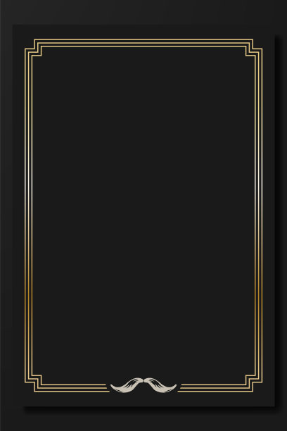 Movember复古的框架设计图片下载