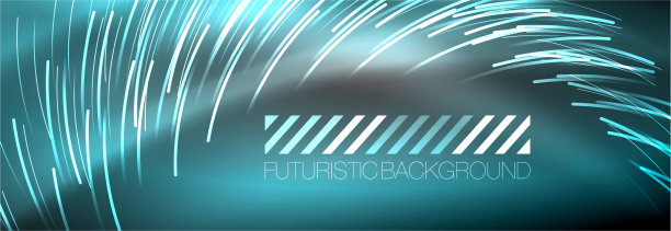 氖发光的线条，神奇的能量和光的运动图片下载