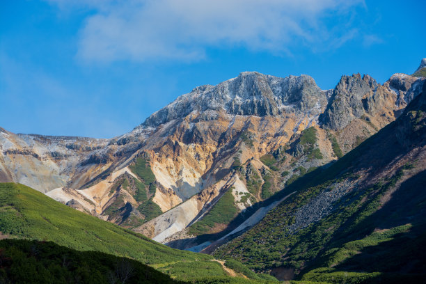 第一个雪峰蓝天图片下载