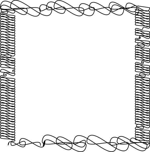 正方形长方形潦草的素描素描涂鸦图片下载