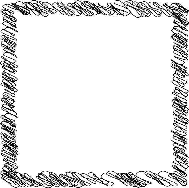 正方形长方形潦草的素描素描涂鸦图片下载