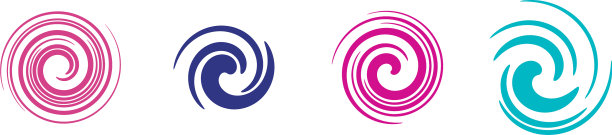 涂抹圆形螺旋旋转旋转元件图片下载