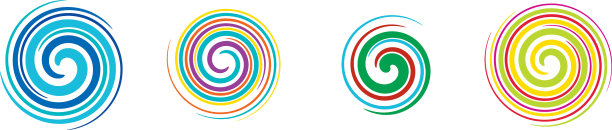 涂抹圆形螺旋旋转旋转元件图片下载