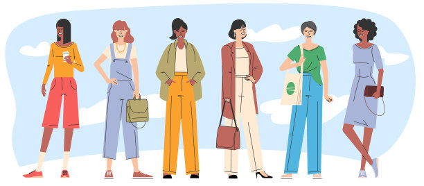 年轻女性时尚角色图片下载