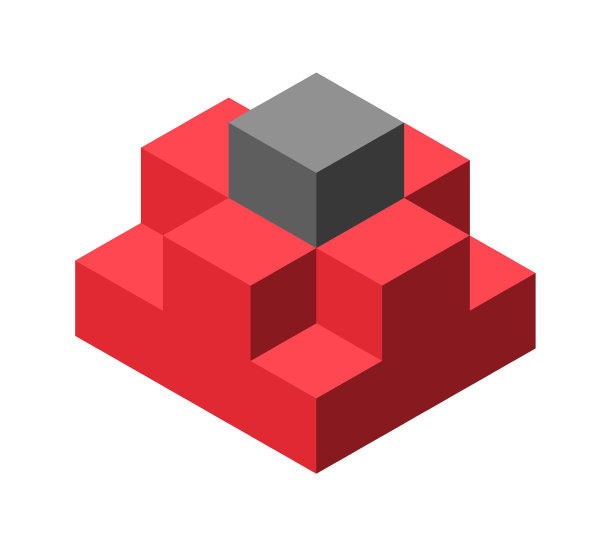 抽象立体等距标志对象可以使用图片下载