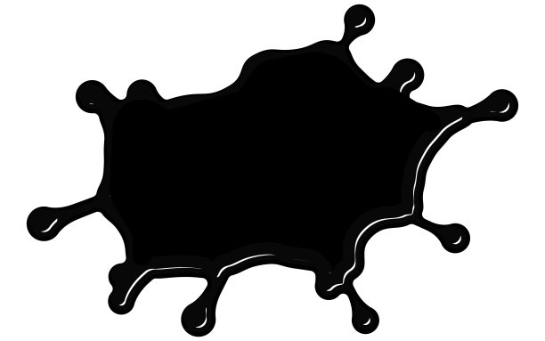 黑色油漆(墨水)滴下来图片下载