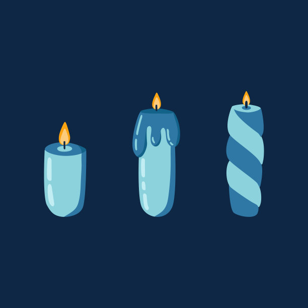 在黑暗中点燃蜡烛图片下载