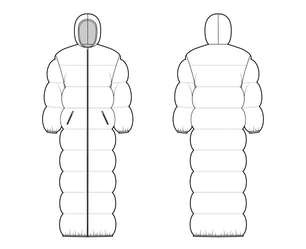 连帽羽绒服绗缝羽绒服夹克图片下载