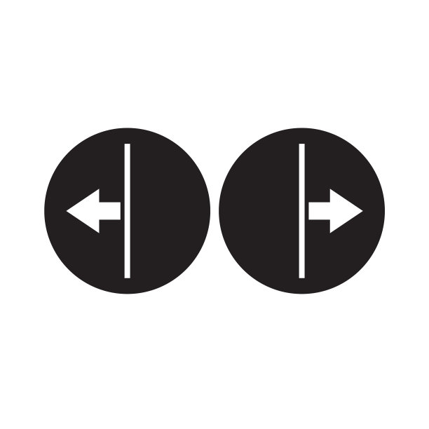 左右标志符号标识设计模板图片下载