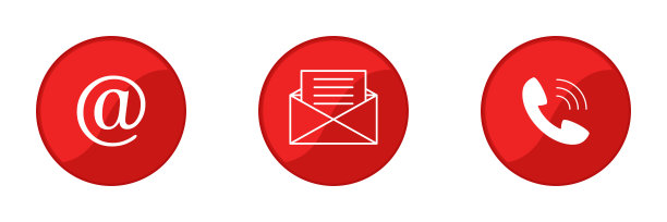 一组网络图标。联系信息图标。网站。向量。图片下载