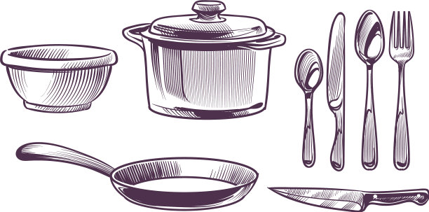 厨具厨房烹调金属厨师长设备图片下载