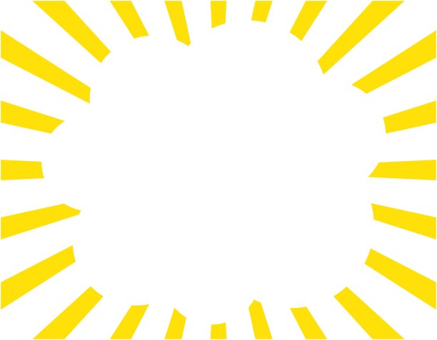 橙色集中线与云状语音气泡/插图材料(矢量插图)图片下载